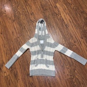 Justice knitted hoodie sweater